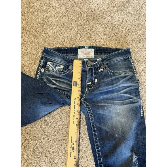 Vintage Big Star Jeans Womens 26R Blue Liv Boot Western USA Riding - Picture 11 of 13